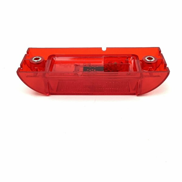 Truck-Lite Led, Red Rectangular, 1 Diode, Marker Clearance Light, Pc, 2 Screw, Reflectorized 21251R3